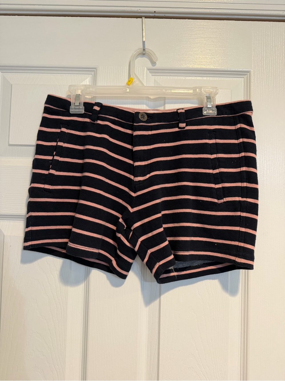 Parke & Ronen Black and Pink Striped Men’s Shorts